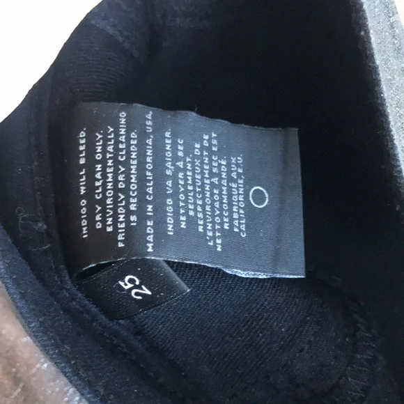 J Brand stretchy silver crackled paint pants 25 - Picture 5 of 9